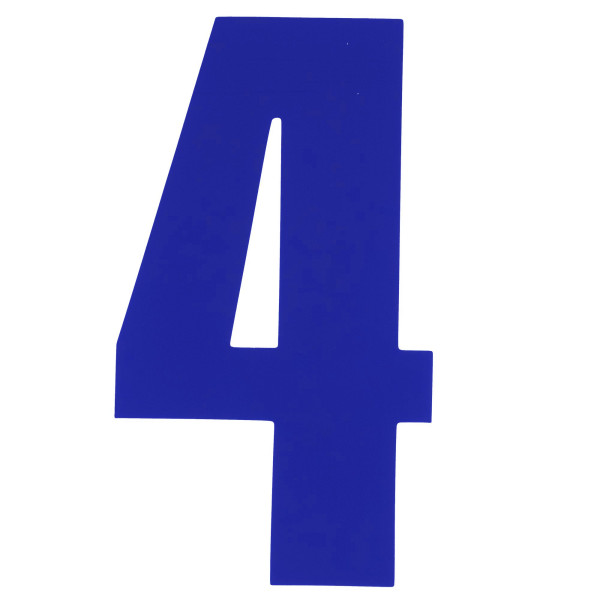 bike it Bike it 6 inch race numbers blue - #4